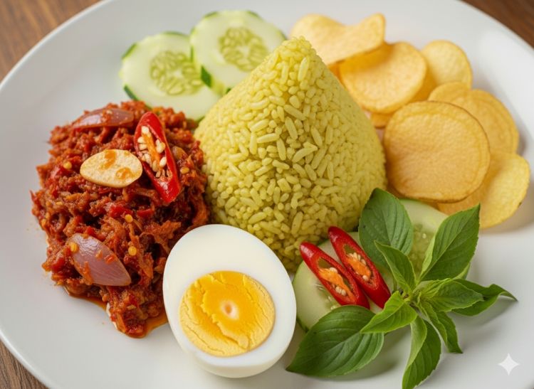 Resep nasi kuning Manado anti gagal, lengkap dengan cara bikin cakalang rica yang medok