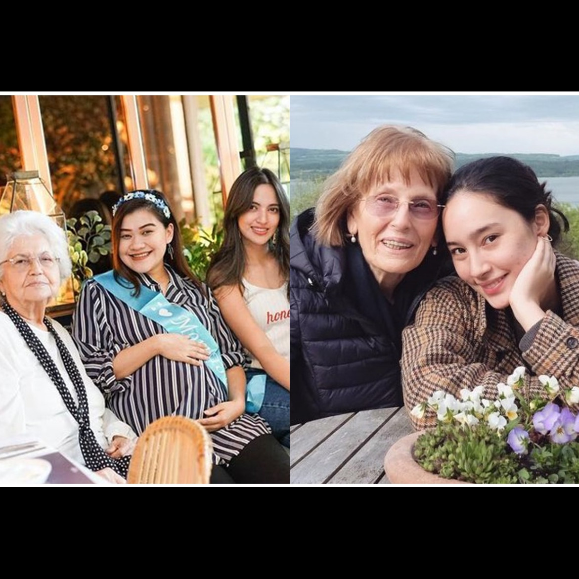 Potret manis 6 seleb bareng kakek-nenek bule, bukti parasnya mirip