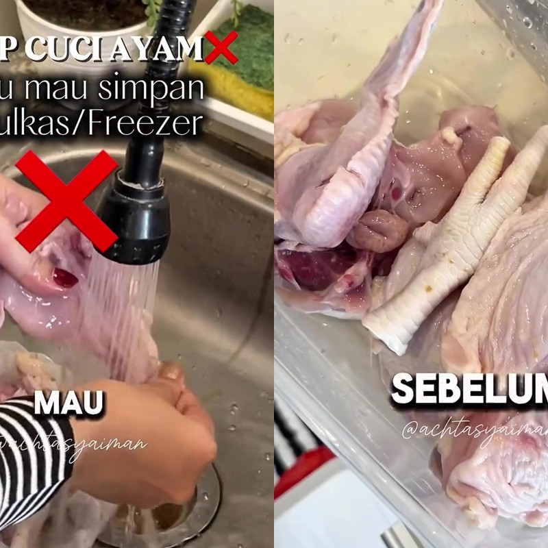 Masih penasaran, kenapa daging ayam tak boleh dicuci sebelum disimpan? Ini 3 alasan utamanya