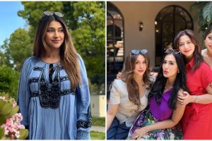 6 Potret Sarah Azhari mudik ke Indonesia, bahagia bisa reuni bareng artis sinetron 90-an