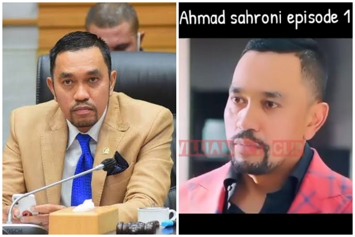 Ahmad Sahroni ternyata pernah main film bareng Adhisty Zara, pakai blazer pink, ini 9 potretnya