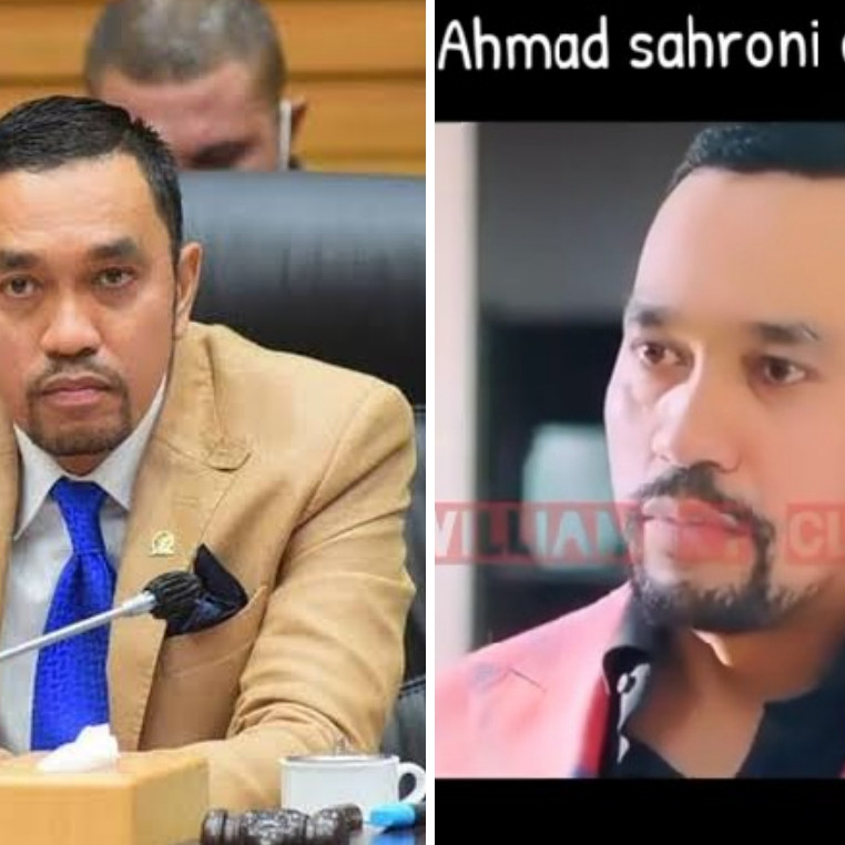 Ahmad Sahroni ternyata pernah main film bareng Adhisty Zara, pakai blazer pink, ini 9 potretnya