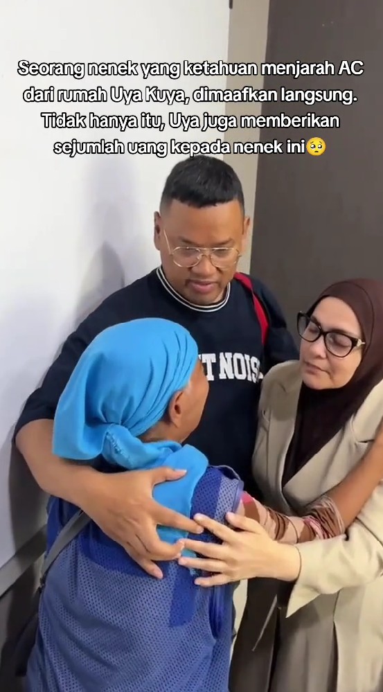 7 Potret Uya Kuya jumpa pelaku penjarah rumahnya, memaafkannya karena penghasilannya Rp30 ribu/hari