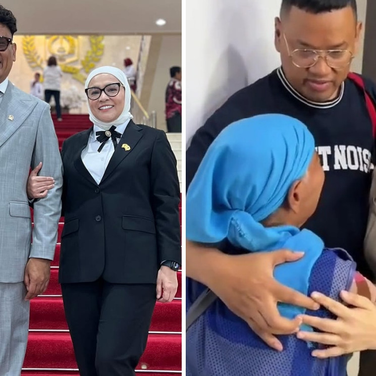 7 Potret Uya Kuya jumpa pelaku penjarah rumahnya, memaafkannya karena penghasilannya Rp30 ribu/hari