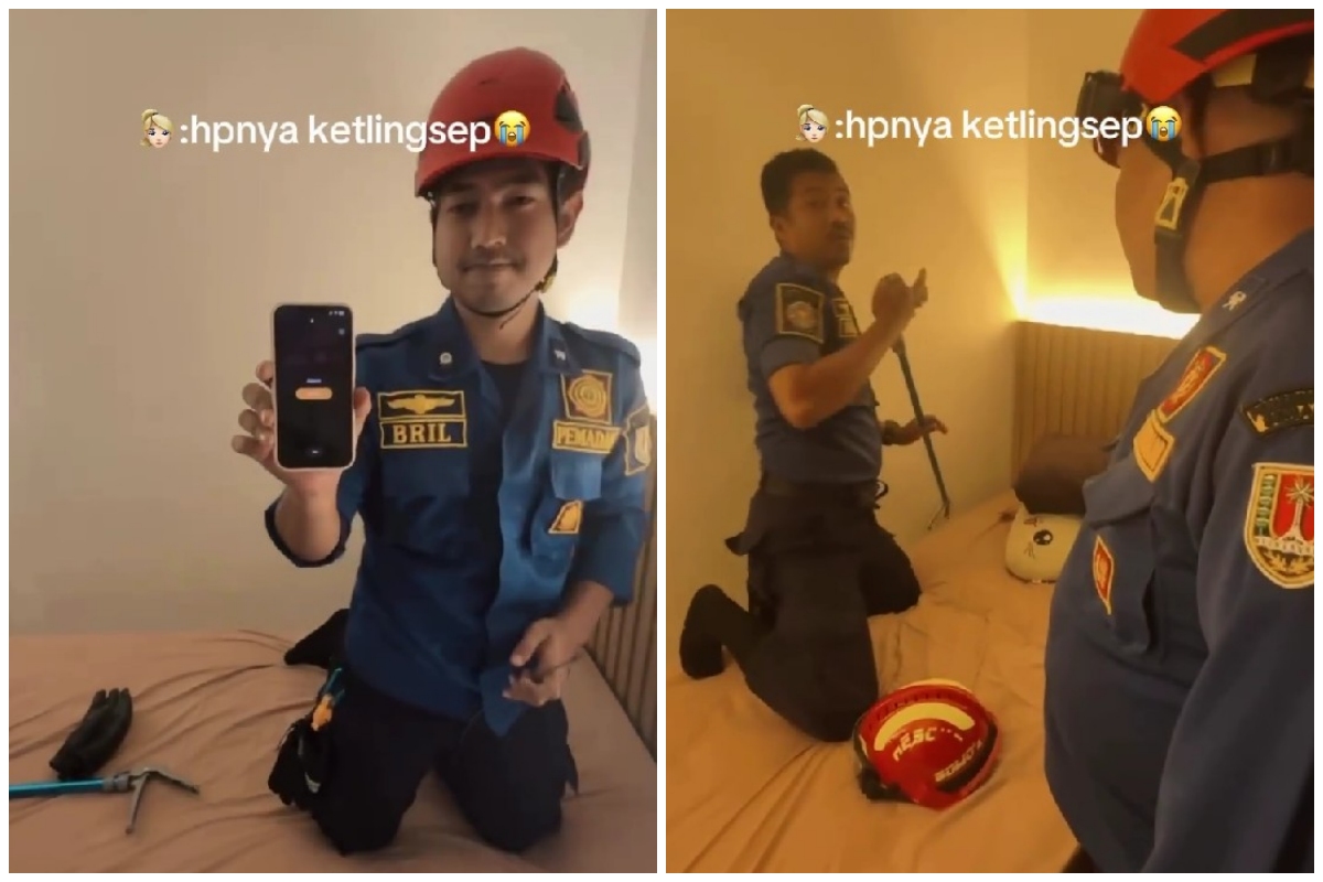 9 Potret damkar rescue HP yang jatuh di sela kasur dikira sepele padahal penuh effort, ini alasannya