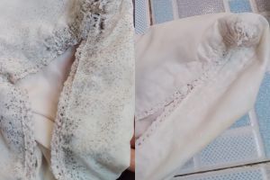 Siapa bilang bintik hitam bekas jamur di mukena sulit dihilangkan? Coba gunakan 1 bahan dapur ini