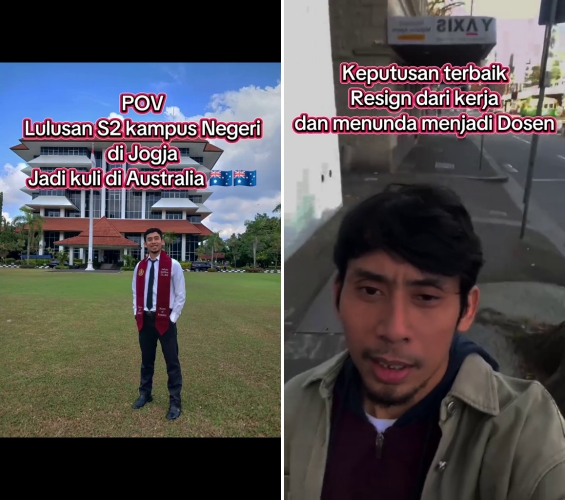 Pria lulusan S2 ini pilih resign kerja di Tanah Air demi jadi kuli di Australia, alasannya bikin salut