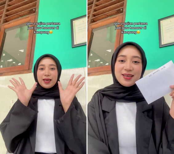 Wanita ini bagikan gaji guru honorer di kampung, syok hanya dibayar Rp12 ribuan per jam 