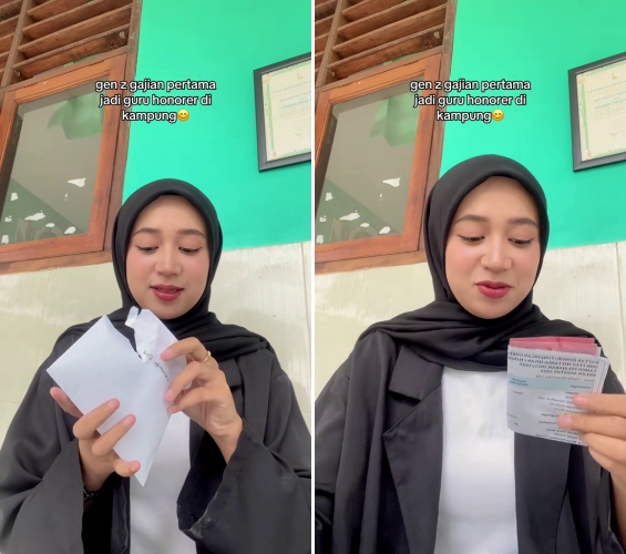 Wanita ini bagikan gaji guru honorer di kampung, syok hanya dibayar Rp12 ribuan per jam 