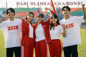 100 Kata-kata twibbon Hari Olahraga Nasional 2025, simpel tapi bikin timeline makin hidup