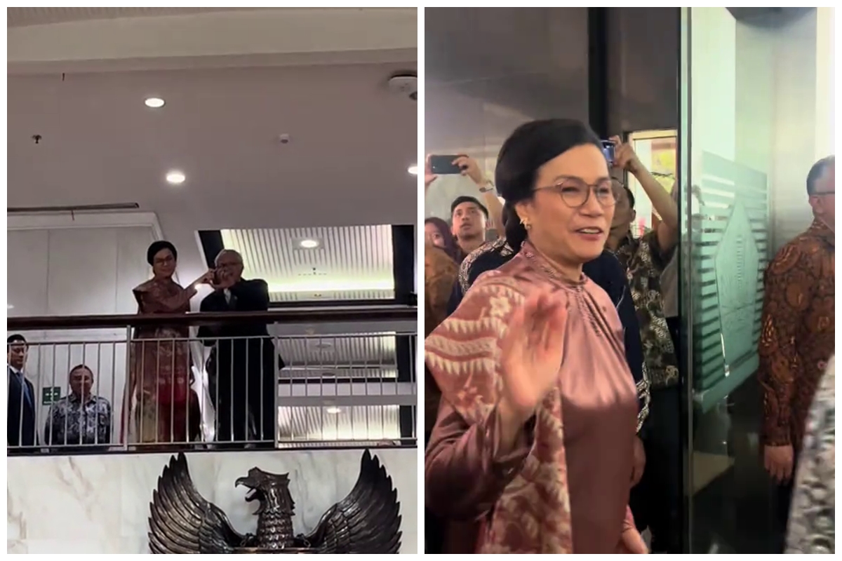 9 Momen perpisahan Sri Mulyani usai sertijab dari Menteri Keuangan, menangis saat pamit dengan pegawai