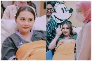 9 Potret Onadio Leonardo temani Beby Prisillia melahirkan anak kedua, menangis saat lihat buah hati