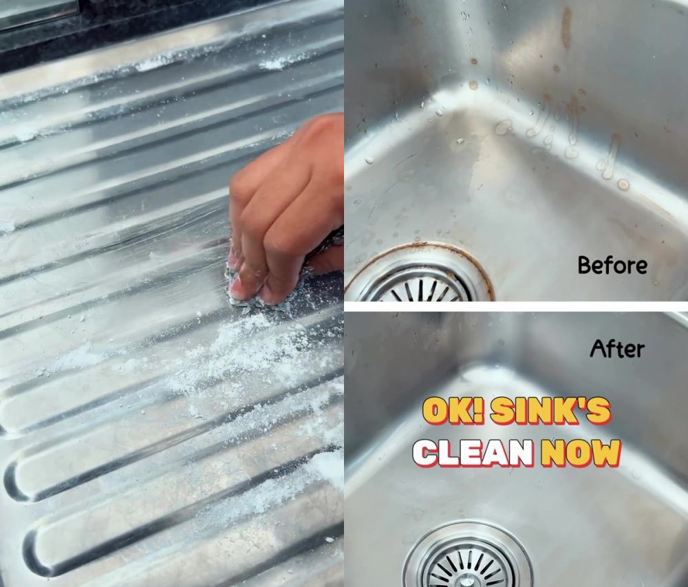 Wastafel dapur penuh noda dan karat? Coba bersihkan dengan 2 bahan dapur ini biar kinclong lagi