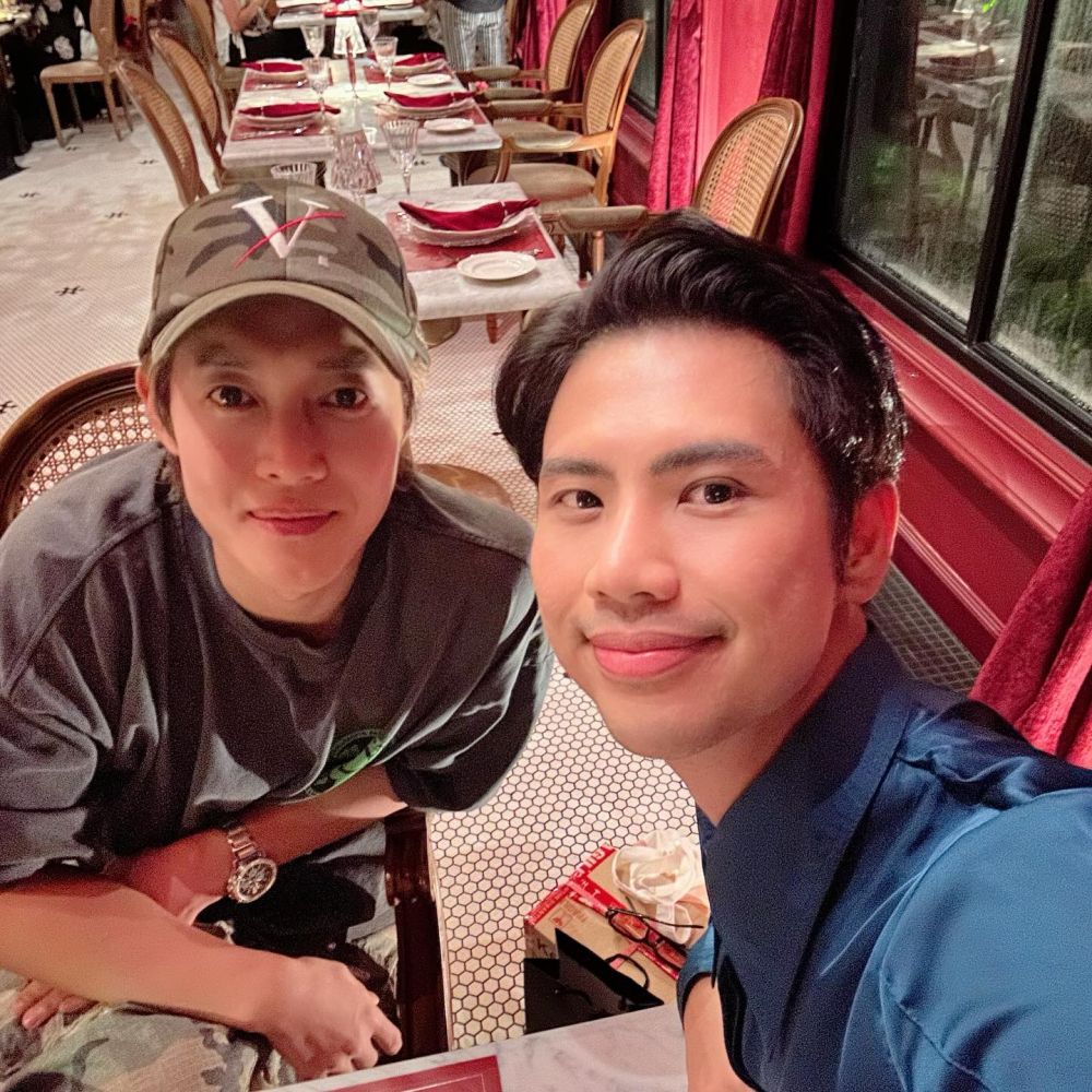 9 Potret Ricky Cuaca makan malam bareng Kim Hyun-joong BBF, oleh-olehnya jadi sorotan