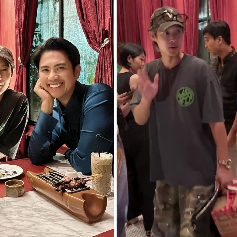 9 Potret Ricky Cuaca makan malam bareng Kim Hyun-joong BBF, oleh-olehnya jadi sorotan