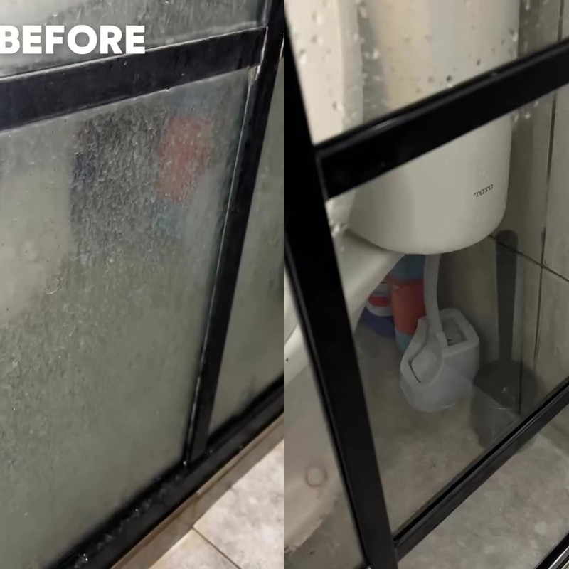 Sering bikin buram, ini cara mudah bersihkan kerak dan jamur di kaca kamar mandi pakai 2 bahan dapur