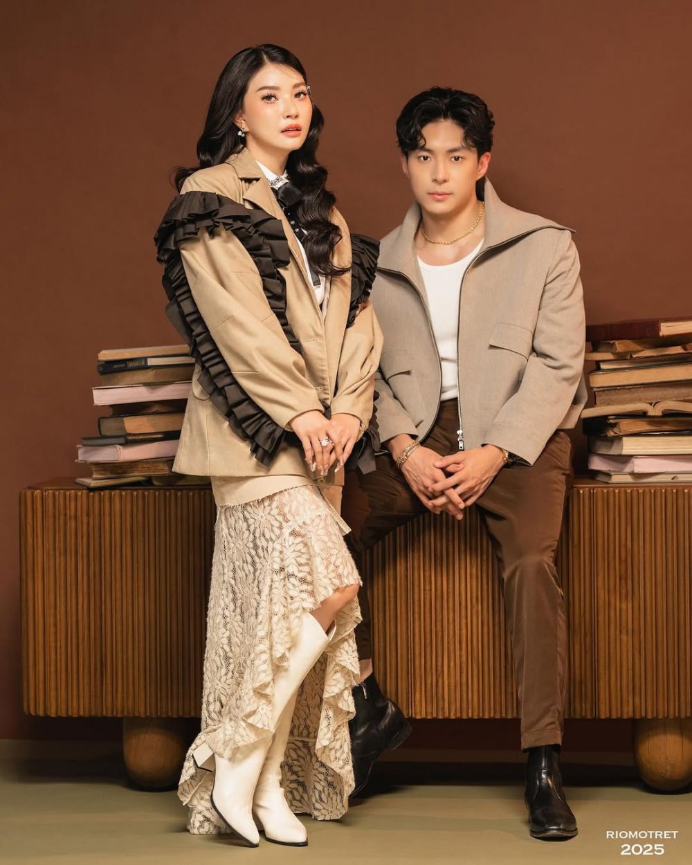 9 Potret mesra Sarwendah dan Giorgio Antonio jalani photoshoot, pesonanya dipuji bak drama china