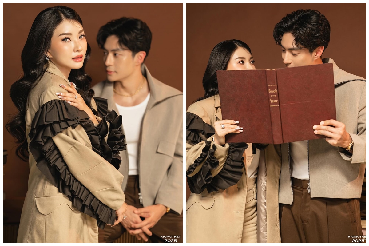 9 Potret mesra Sarwendah dan Giorgio Antonio jalani photoshoot, pesonanya dipuji bak drama china