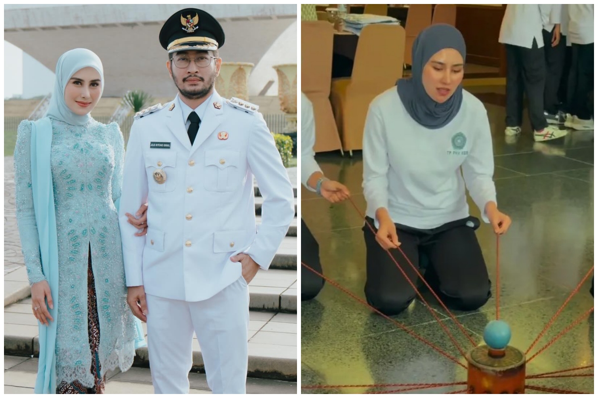 Jadi istri pejabat, 9 potret Syahnaz Sadiqah kini aktif ikut kegiatan bareng ibu-ibu PKK ini akrab pol