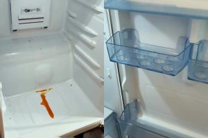 Bukan pakai sabun, ini cara bersihkan kerak tebal yang membandel di kulkas bermodal 2 bahan dapur