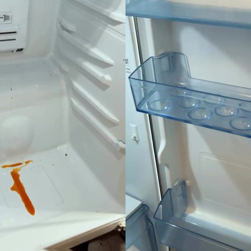 Bukan pakai sabun, ini cara bersihkan kerak tebal yang membandel di kulkas bermodal 2 bahan dapur