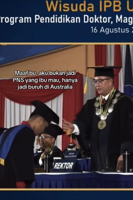 Susahnya kerja di Indonesia, viral pria lulusan IPB sujud syukur jadi buruh di Australia, ini kisahnya