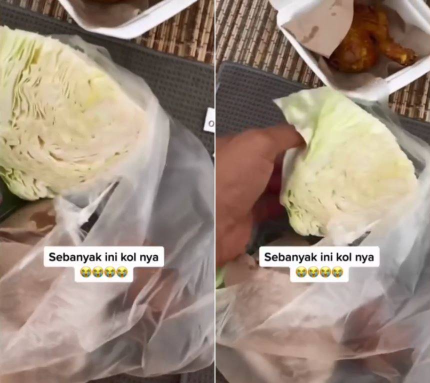 Minta lalapan ekstra ke pedagang, pria ini kaget dengan pesanan makanannya yang di luar dugaan