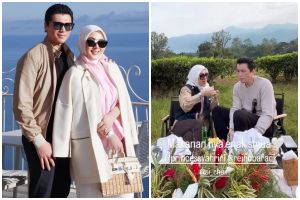 9 Potret piknik cantik di kebun ala Syahrini dan Reino Barack, kemesraannya bak pengantin baru