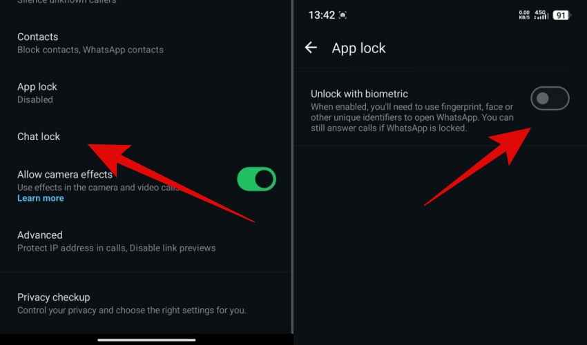 Cara mengunci chat WhatsApp (WA) dengan fingerprint atau screenlock, biar rahasia tetap aman