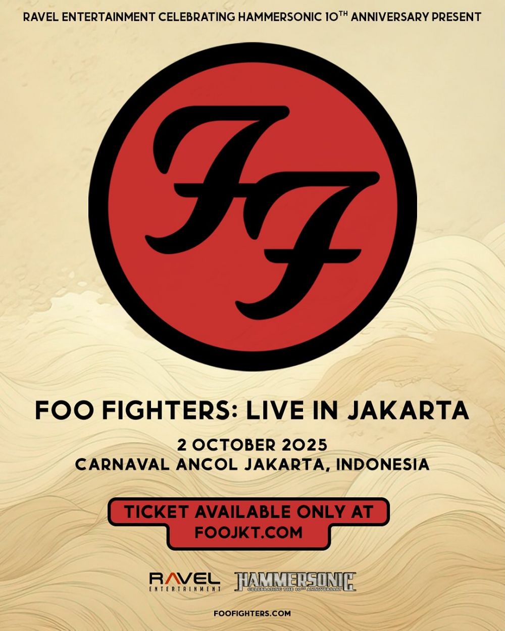 Foo Fighters kembali ke panggung megah Jakarta, siap hentak Ancol dengan energi rock tanpa batas