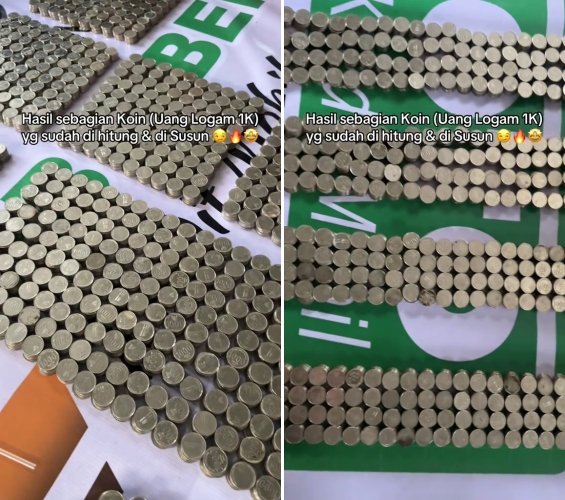 Hasil nabung uang logam bertahun-tahun, keluarga ini akhirnya bisa wujudkan impiannya beli mobil