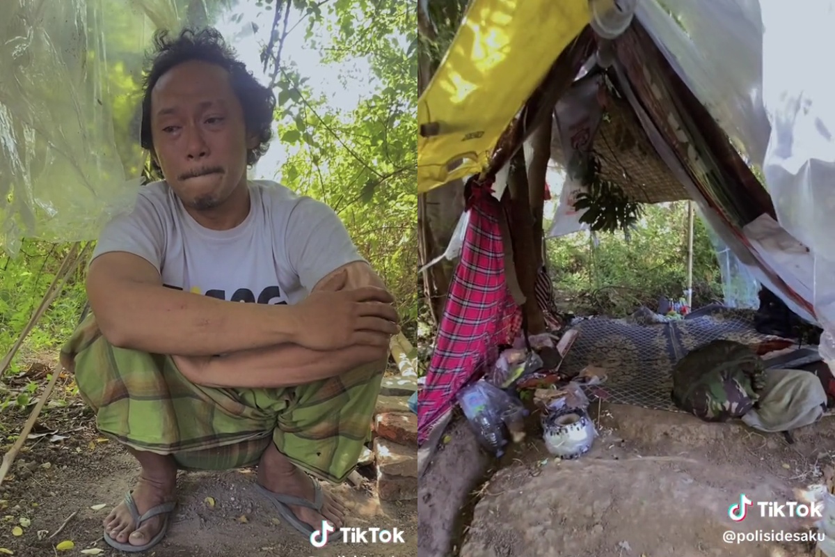 Viral pria tempati gubuk gubuk reot tengah kebun usai bercerai dari istri, sekarang hidup nyaman