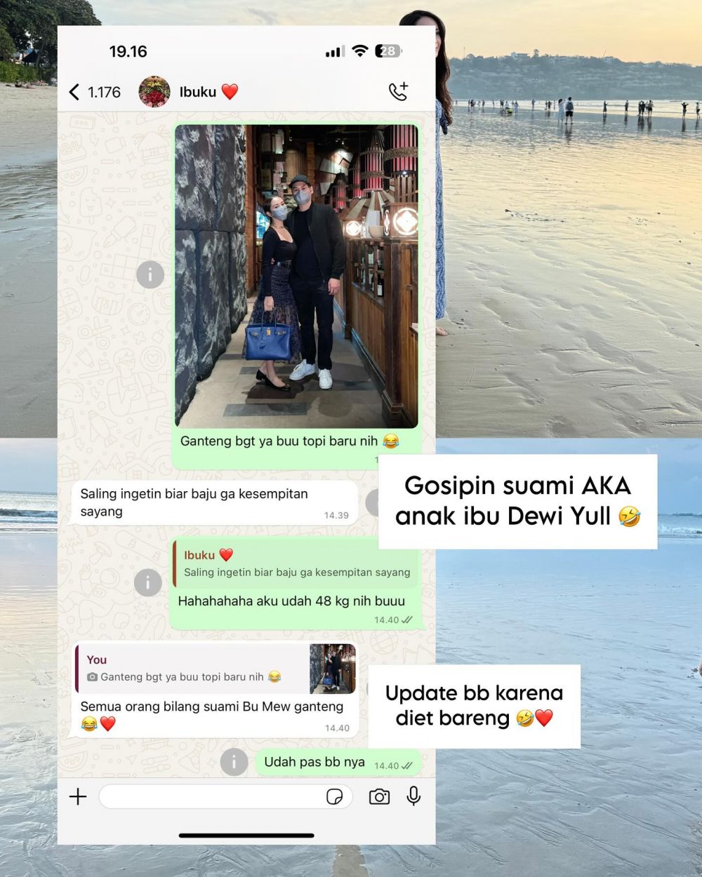 7 Chat Merdi Octavia dengan Dewi Yull ini definisi mertua layaknya bestie, rutin belikan makeup
