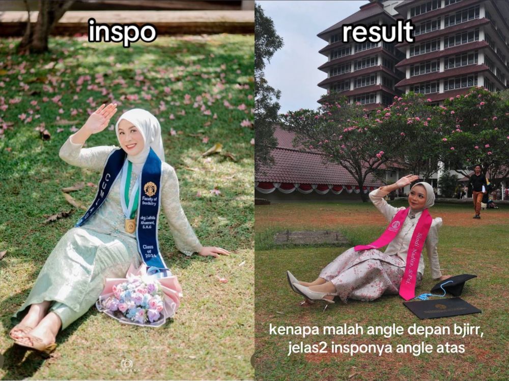 Bayar Rp200 ribu, wanita ini ngeluh dapat fotografer wisuda abal-abal, 8 potret hasilnya bikin nyesek