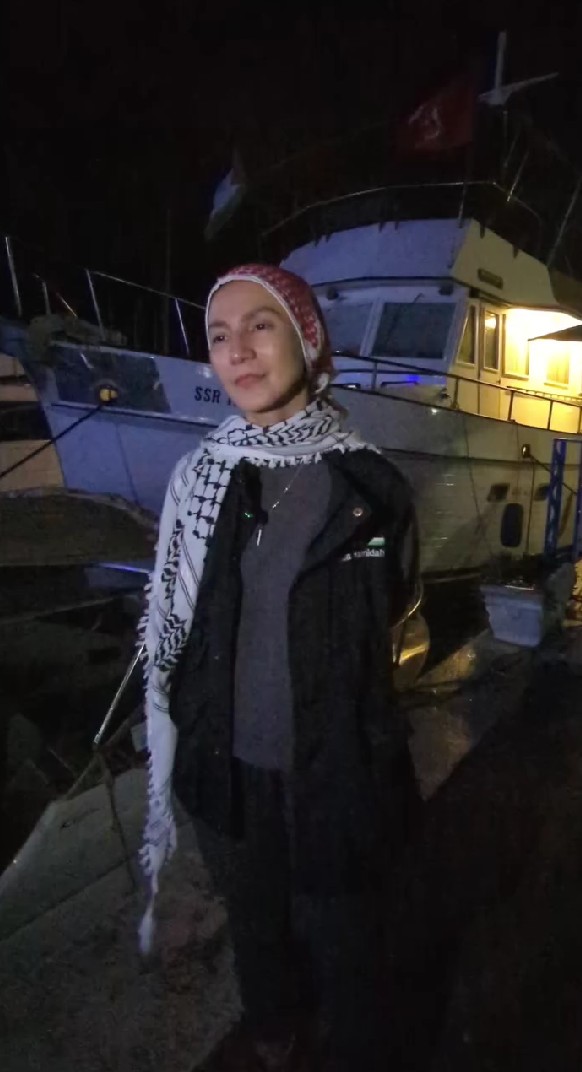 Sulit cari kapal ke Gaza, ini 7 potret perjuangan Wanda Hamidah bertahan di pelabuhan Tunisia