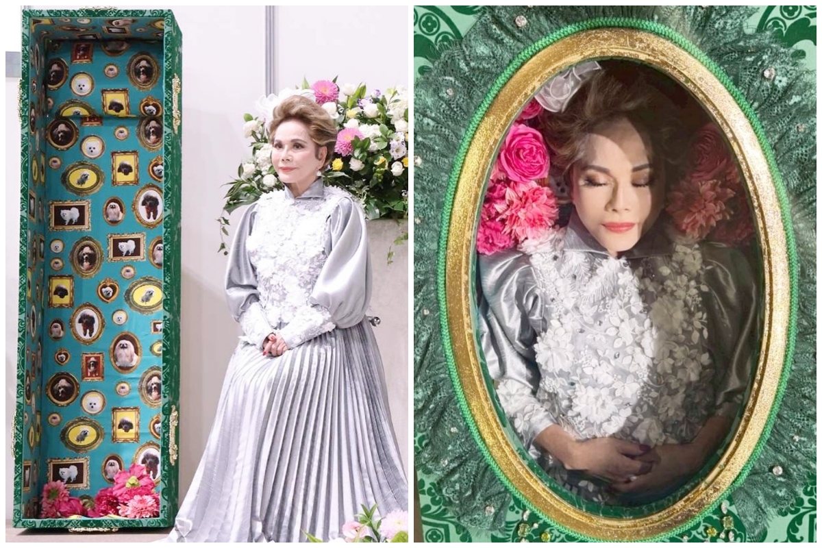 9 Potret Dewi Soekarno hadiri pameran seni, aksinya terbujur di peti mati bikin syok