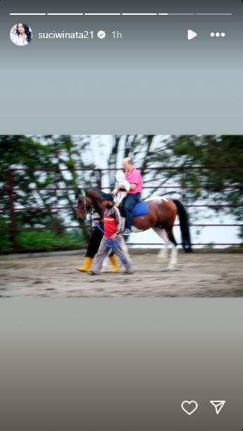 7 Potret Ari Sigit gendong anak ke-7 di usia 54 tahun, berasa bareng cucu