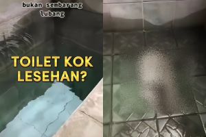 Bukan jongkok atau duduk, desain toilet ‘lesehan’ di kamar mandi ini bikin orang salah paham pas lihat