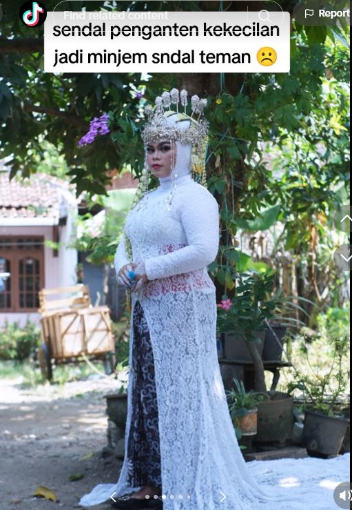 Wanita ini nekat pakai MUA harga nawar, begini 9 potret foto pernikahannya yang bikin gigit jari