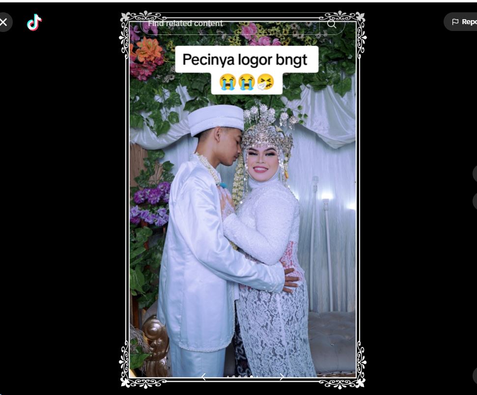 Wanita ini nekat pakai MUA harga nawar, begini 9 potret foto pernikahannya yang bikin gigit jari