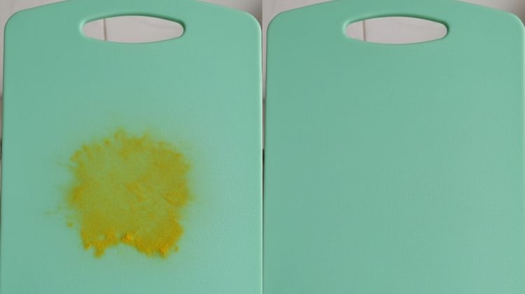 Talenan plastik yang menguning bekas kunyit bikin pusing? Begini cara membersihkan pakai jeruk nipis