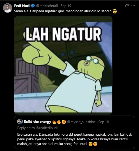 Gayanya nyentrik pakai celak di BIFF 2025 jadi bahan ledekan netizen, Fedi Nuril beri respons menohok