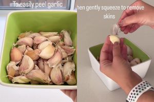 Tak perlu pakai pisau, ini cara cepat kupas bawang putih dalam jumlah banyak cuma butuh 10 detik