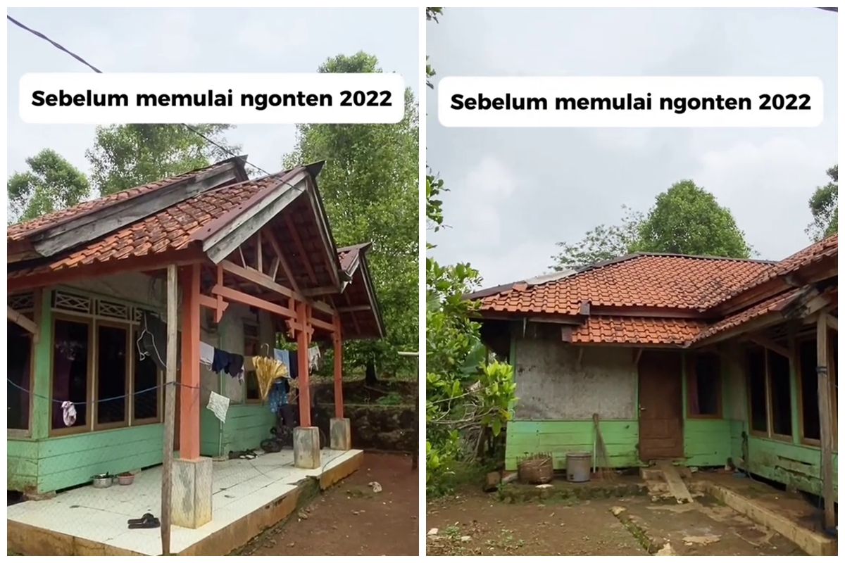 Viral wanita pamer hasil 3 tahun ngonten, dulu huni rumah papan kini hunian gendong, ini 9 potretnya