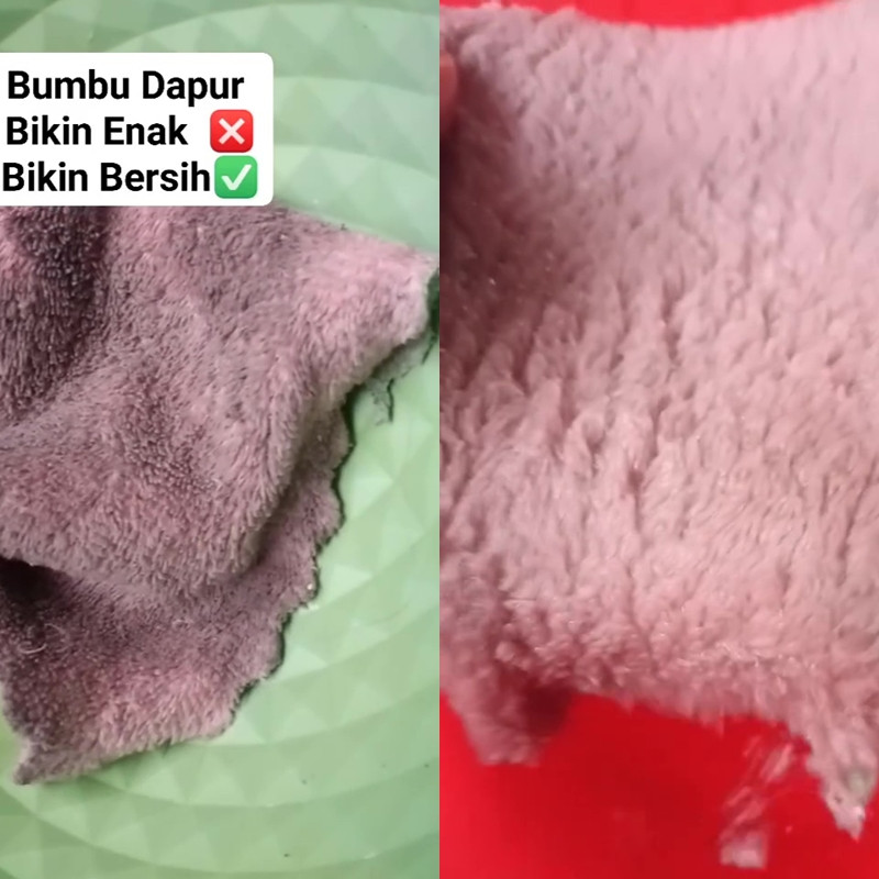 Punya lap dekil yang bau apek dan berminyak? Coba cuci dengan bumbu dapur ini biar bersih lagi