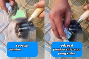 Bermodal 2 bahan dapur, ini cara ampuh bersihkan pantat panci gosong tanpa abu gosok