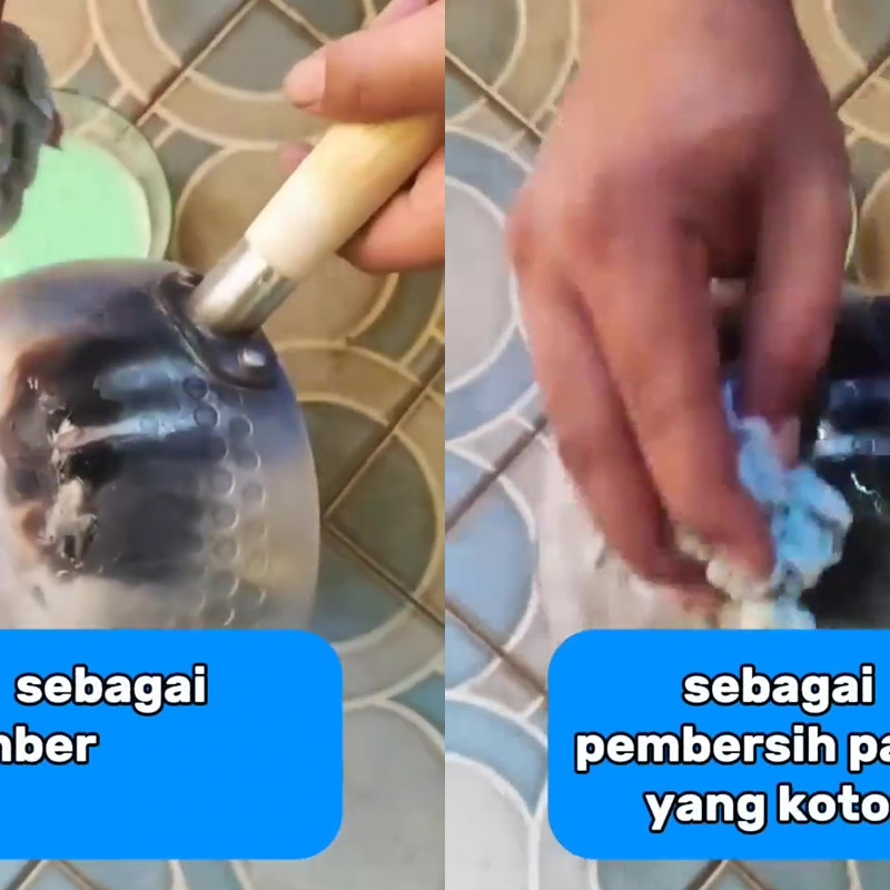Bermodal 2 bahan dapur, ini cara ampuh bersihkan pantat panci gosong tanpa abu gosok