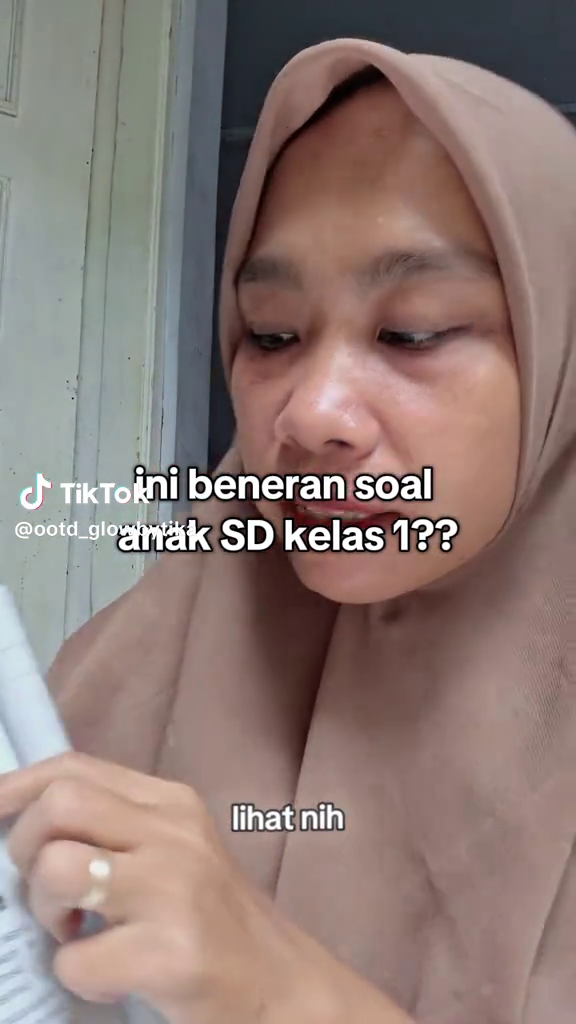 Viral ibu keluhkan soal anak kelas 1 SD, bahasa yang rumit bikin wali murid ngelus dada