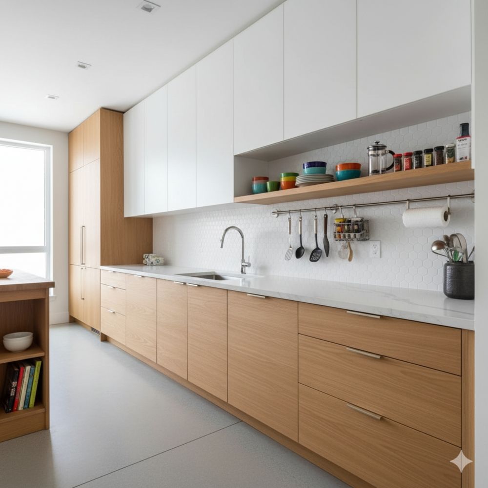 5 Desain dapur dengan storage rak terbuka & tertutup, solusi jitu untuk koleksi peralatan masakmu