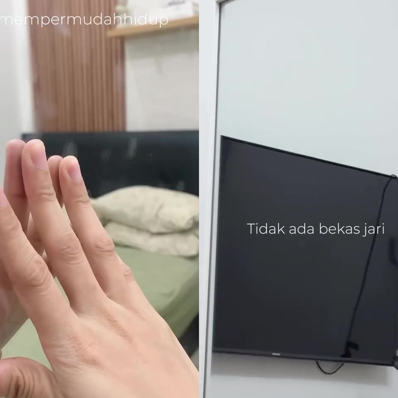 Noda bekas jari bikin kaca jadi kusam? Wanita ini bagikan cara membersihkannya bermodal 2 bahan dapur